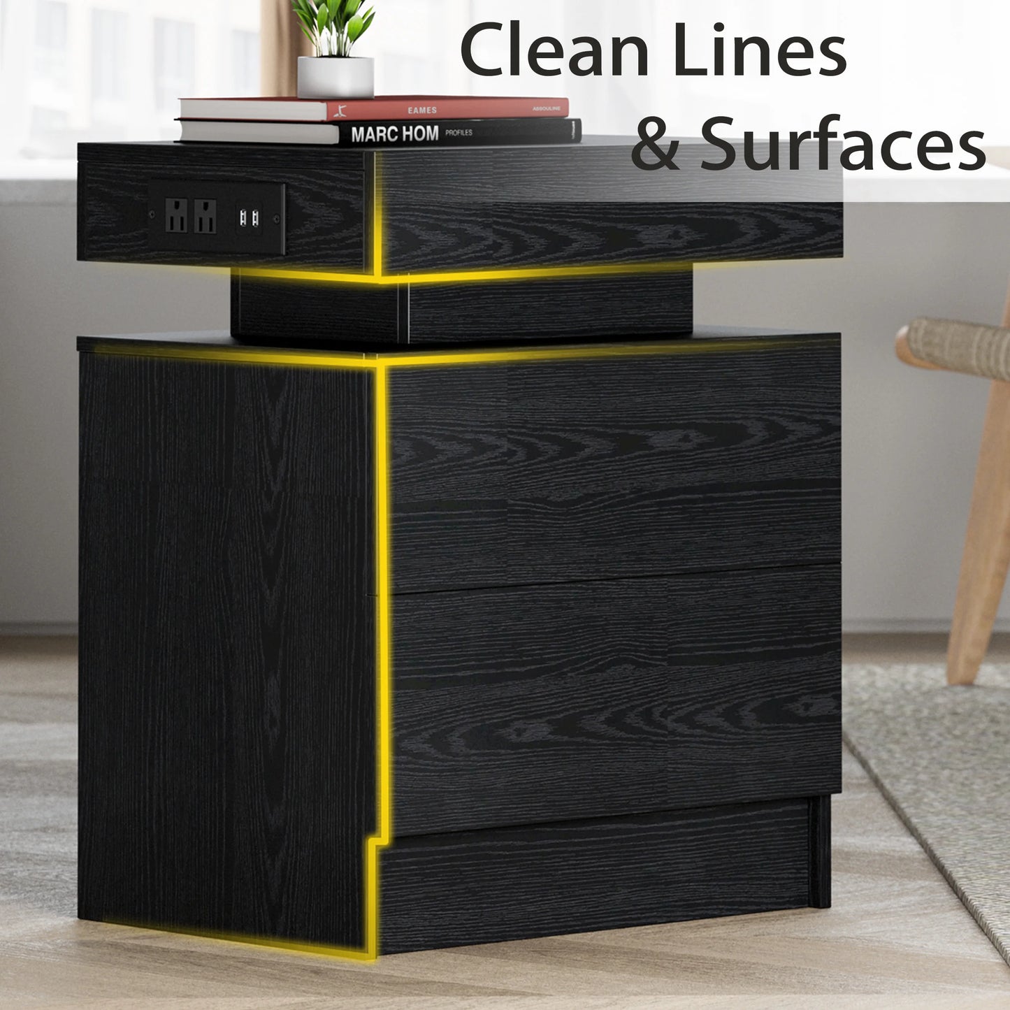 Nightstand with Charging Station