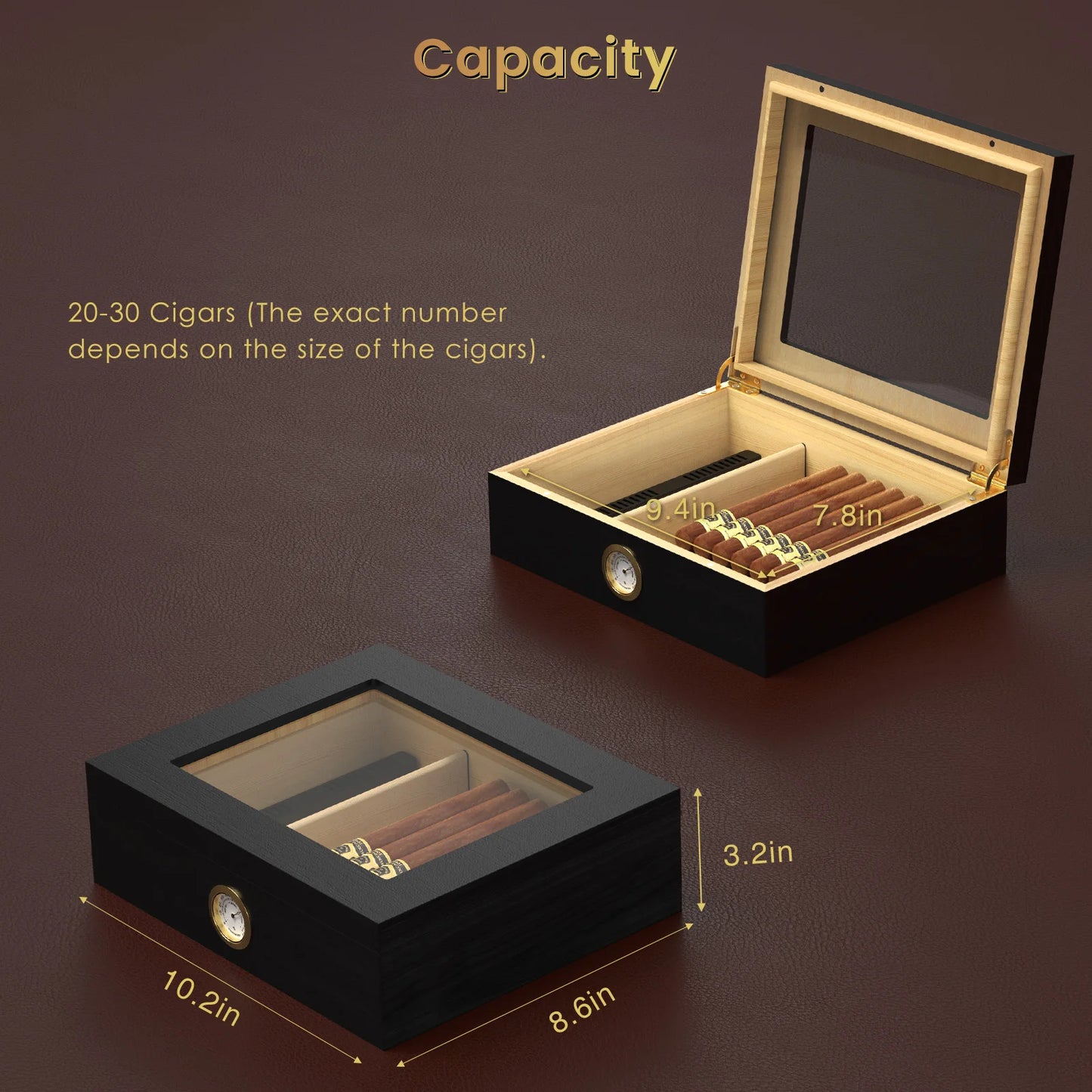 Handmade Wooden Cigar Humidor