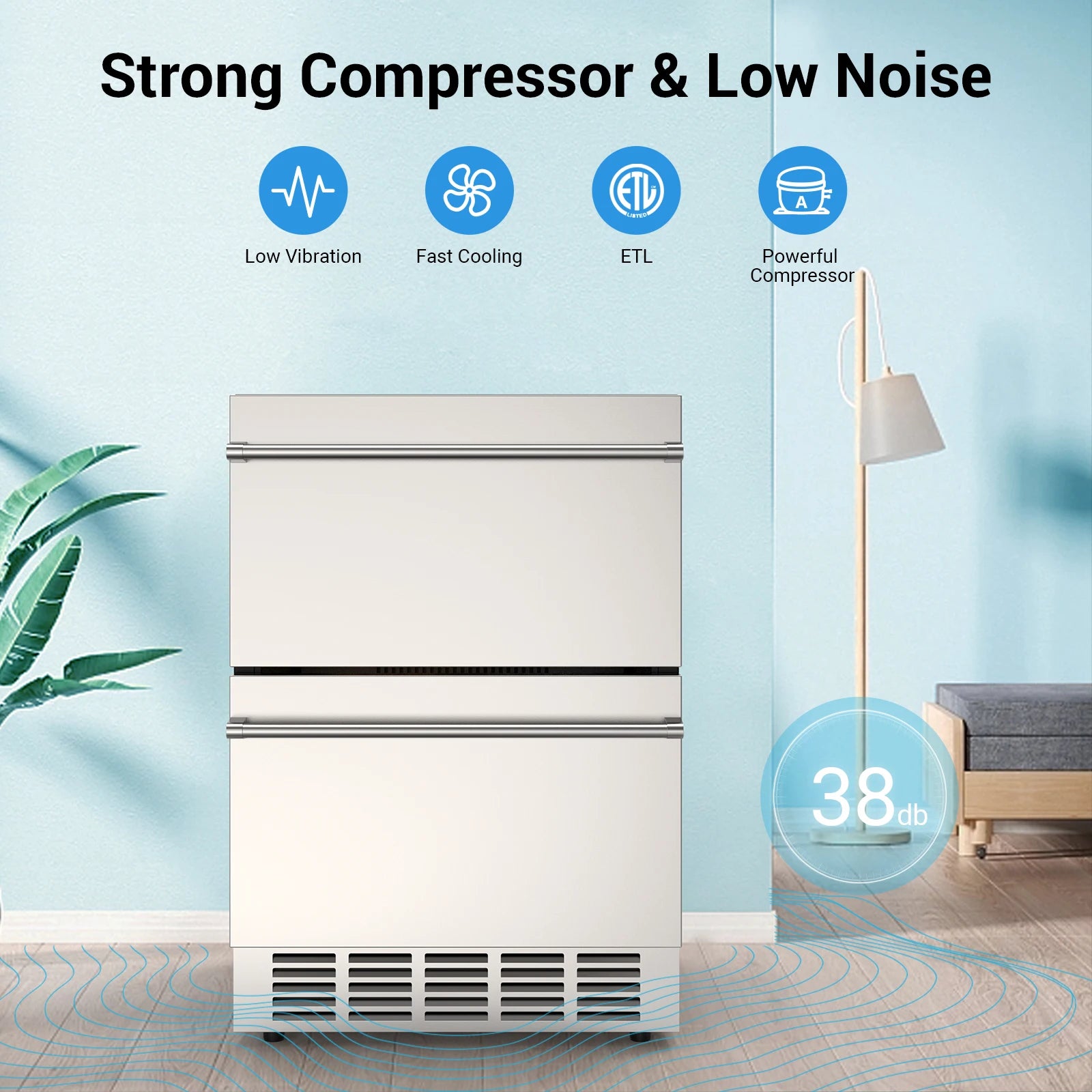 Under Counter Beverage Refrigerator