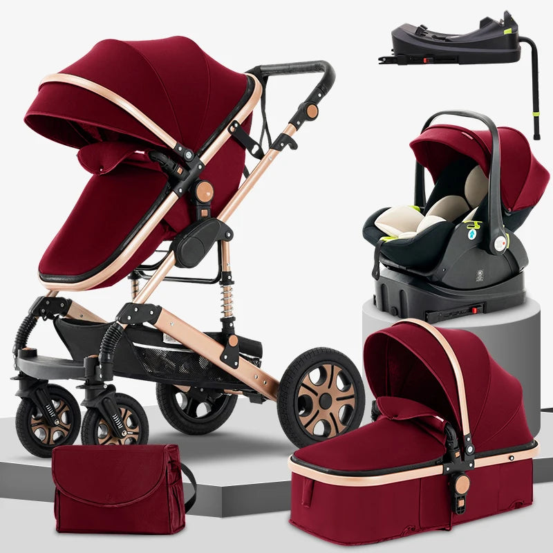 3 In 1 Baby Stroller with Car Seat and Carry Cot