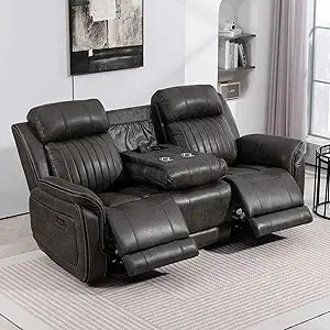 Electric Reclining Couch USB Ports
