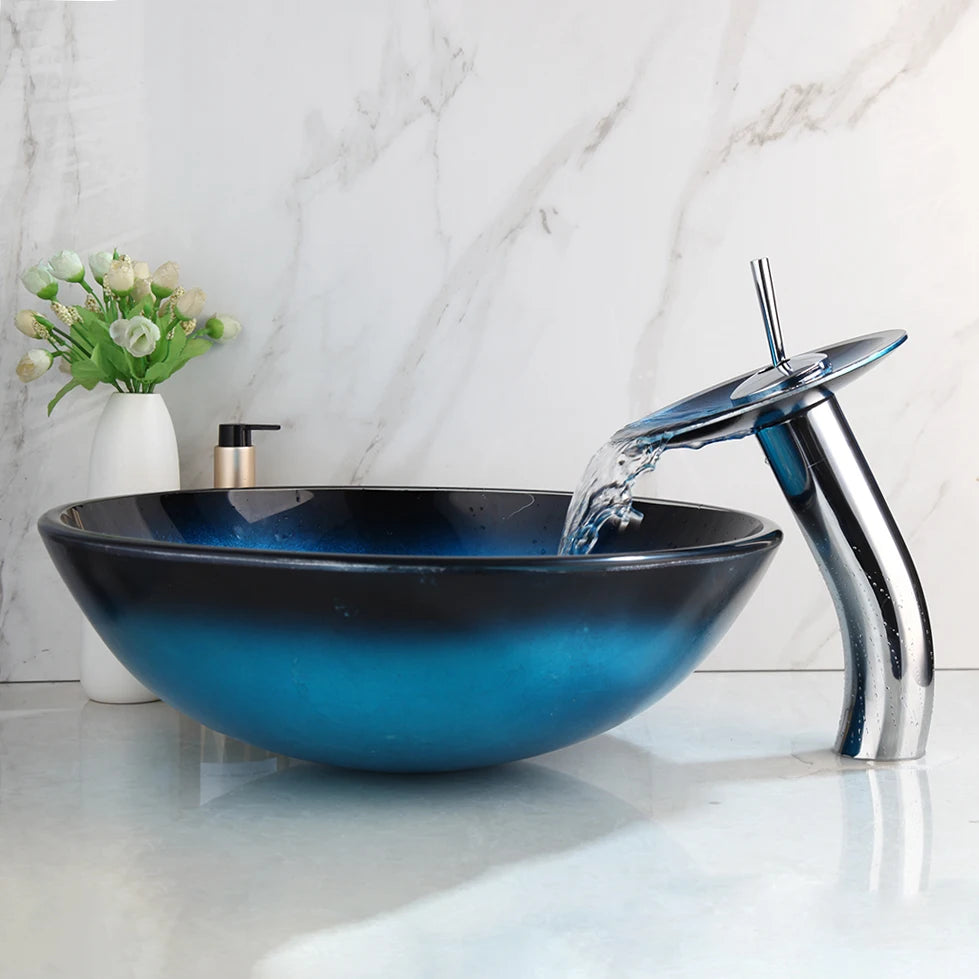 Tempered Glass Vessel Sink