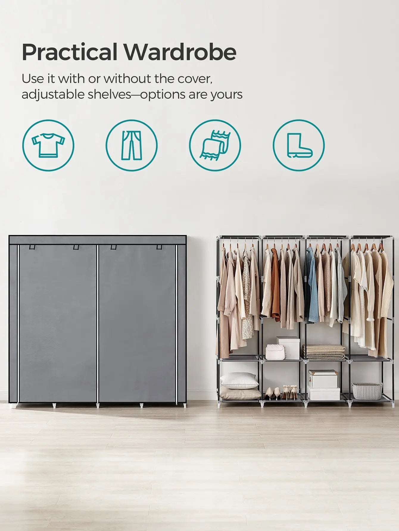 Portable Wardrobe Closet Organizer