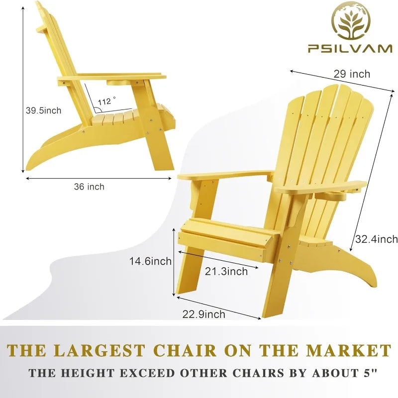 Adirondack Chair with Cup Holder