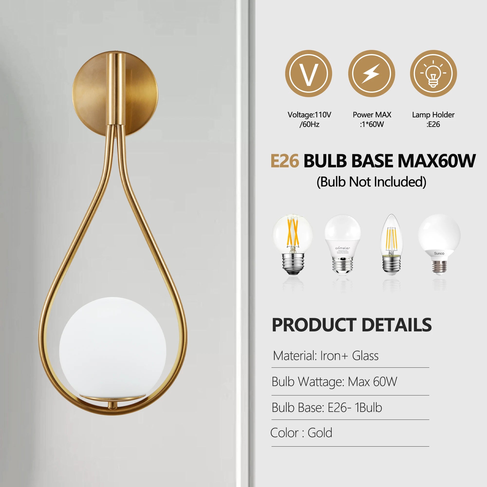 Luxury Globe Wall Lights