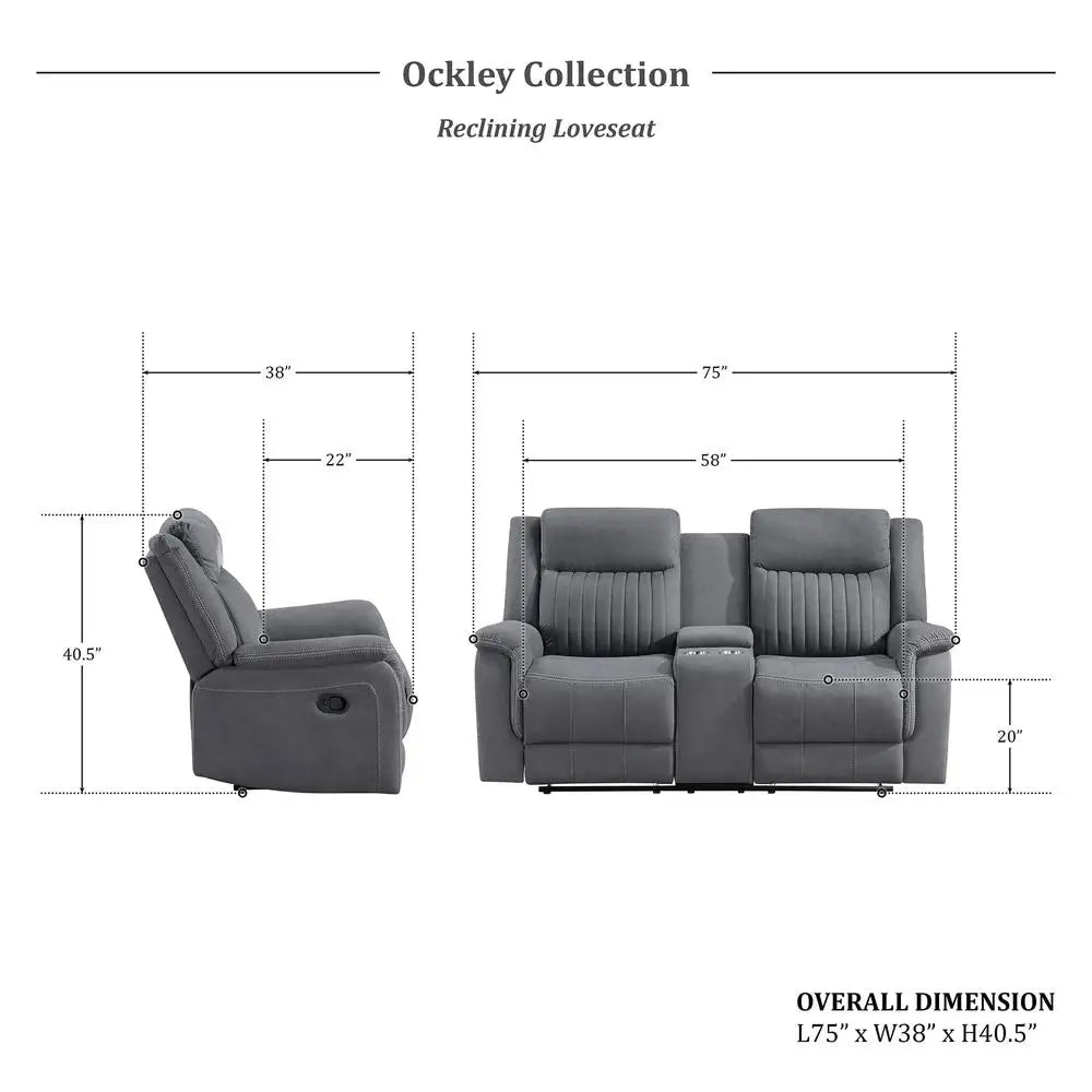Double Recliner Sofa