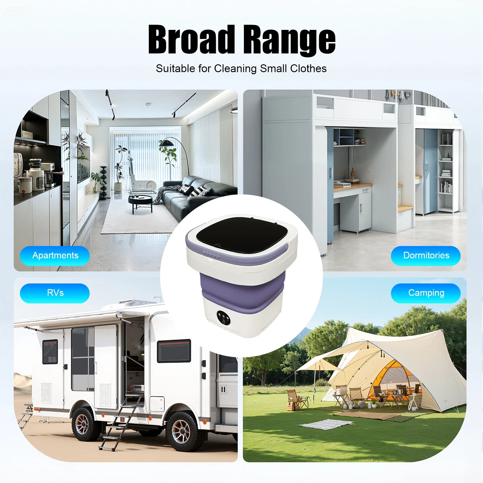 Mini Foldable Washing Machine/12L