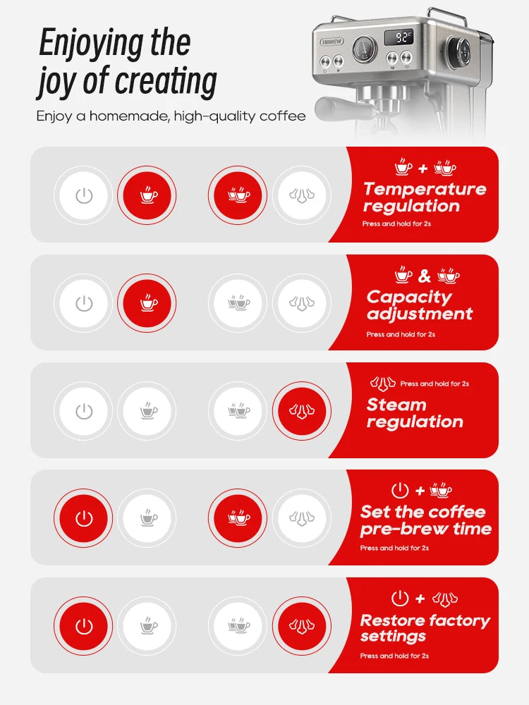 Semi Automatic Espresso Coffee Machine