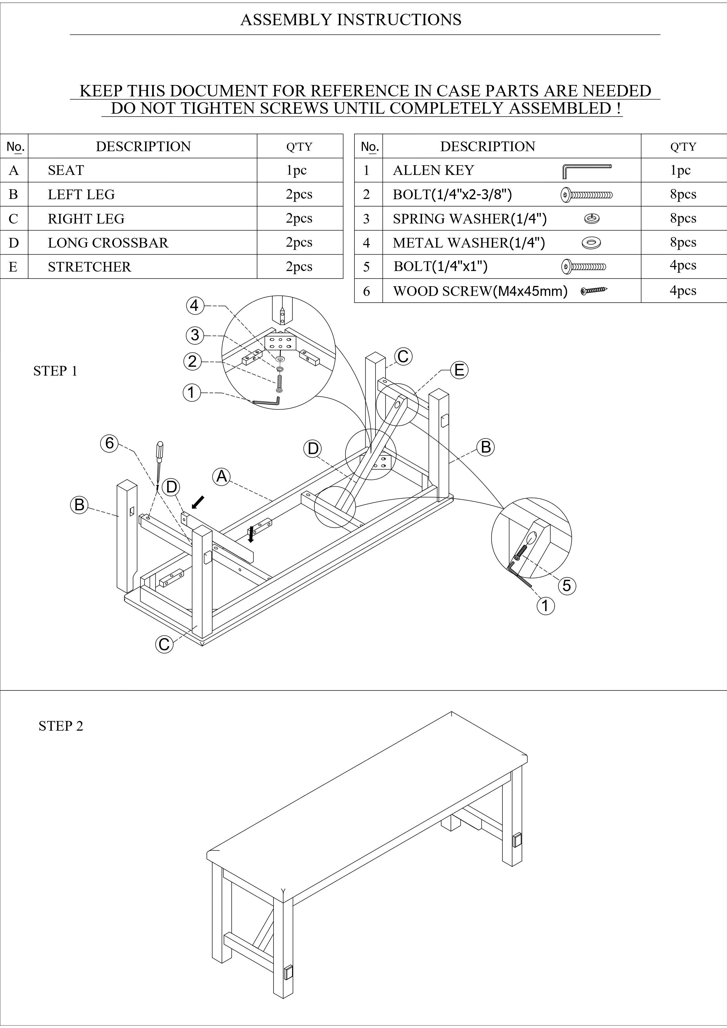 Dining Room Furniture 6 Pieces