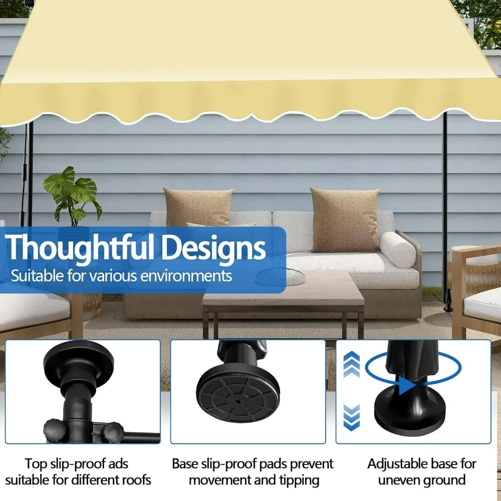 Outdoor Sunshade Canopy 78"×118"