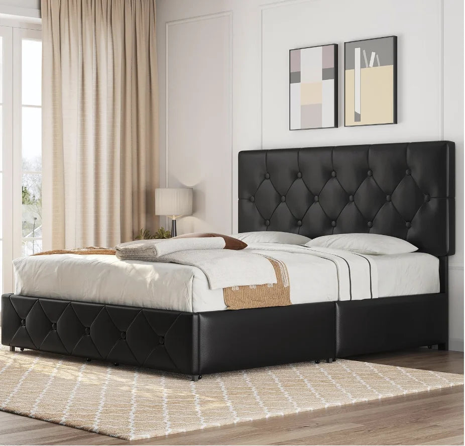 Queen Size Upholstered Bedframe