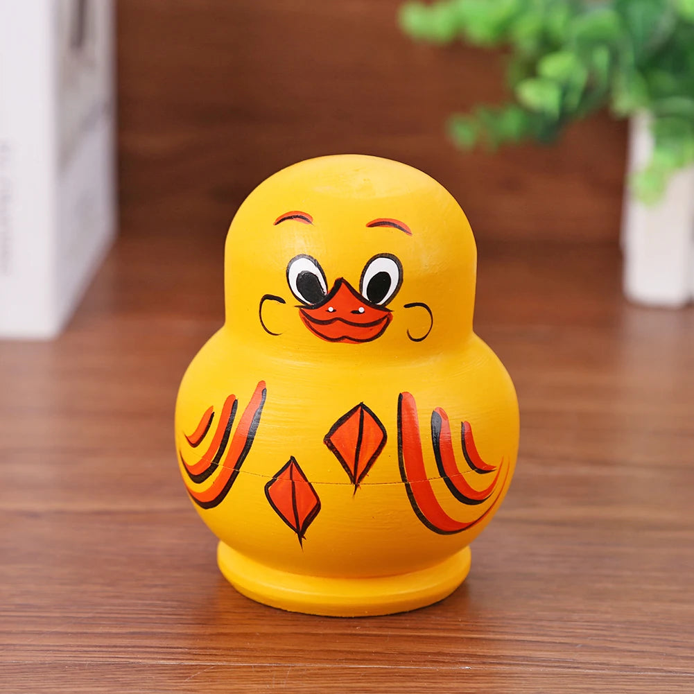 Yellow Duck Matryoshka Dolls