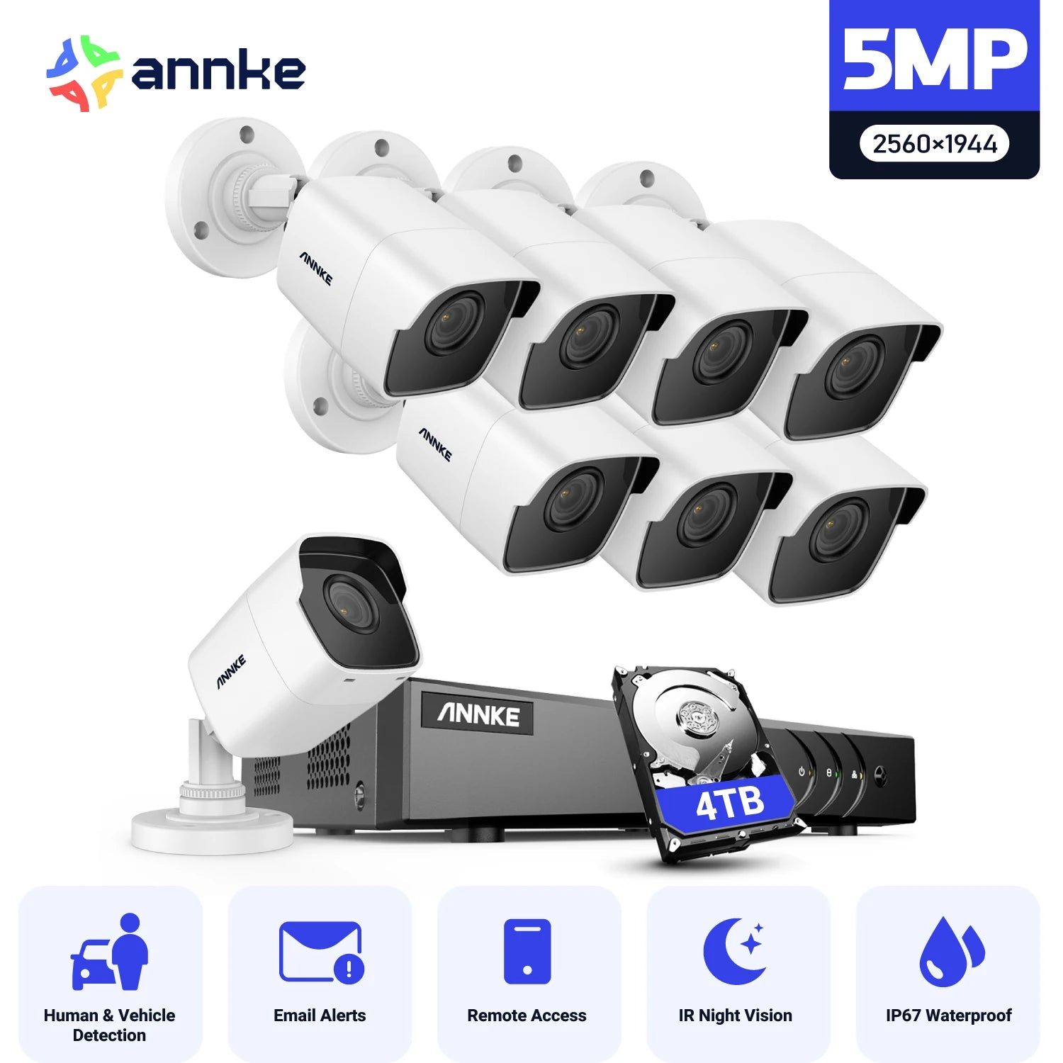 Night Vision Security System Home & Office Protection