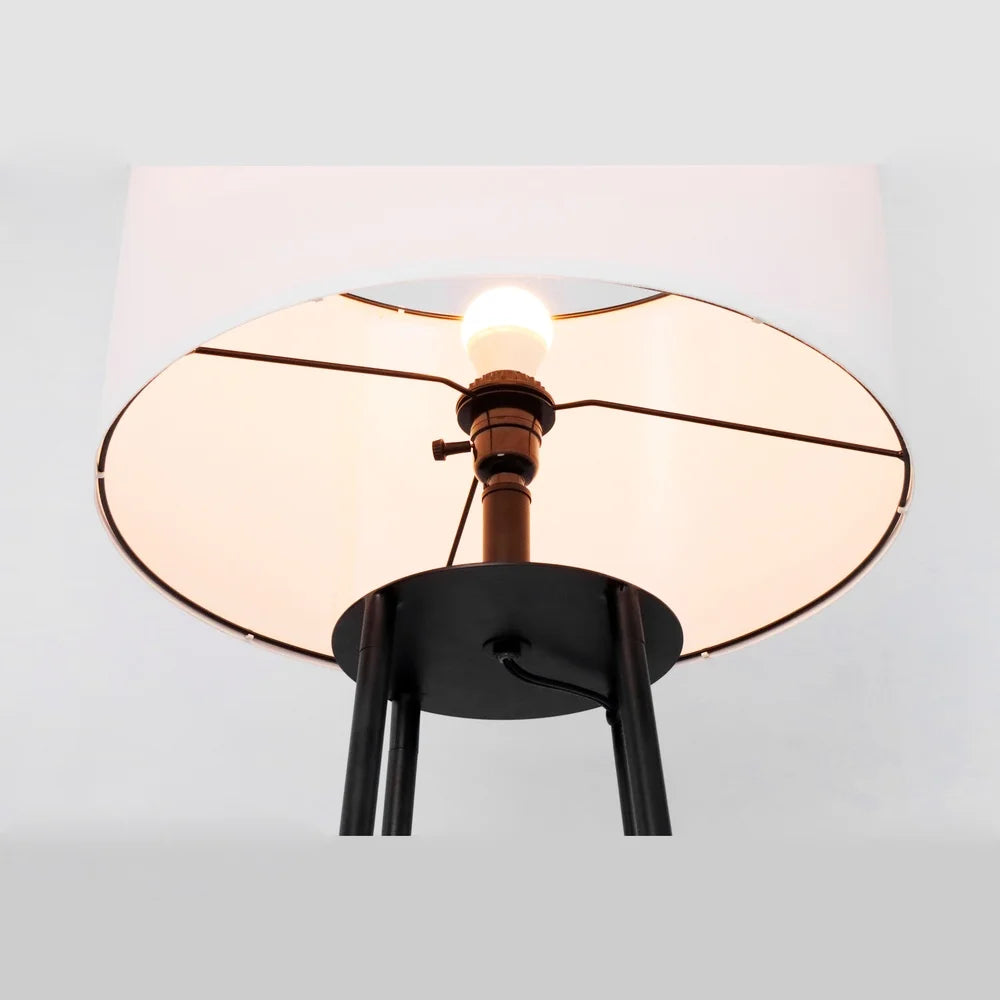 Floor Lamp with 2 Shelves