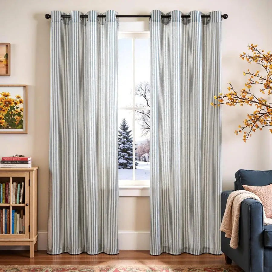Linen Striped Curtains
