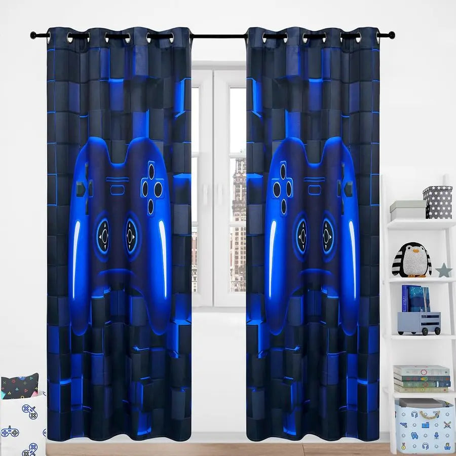 Gamer Kids Bedroom Curtains