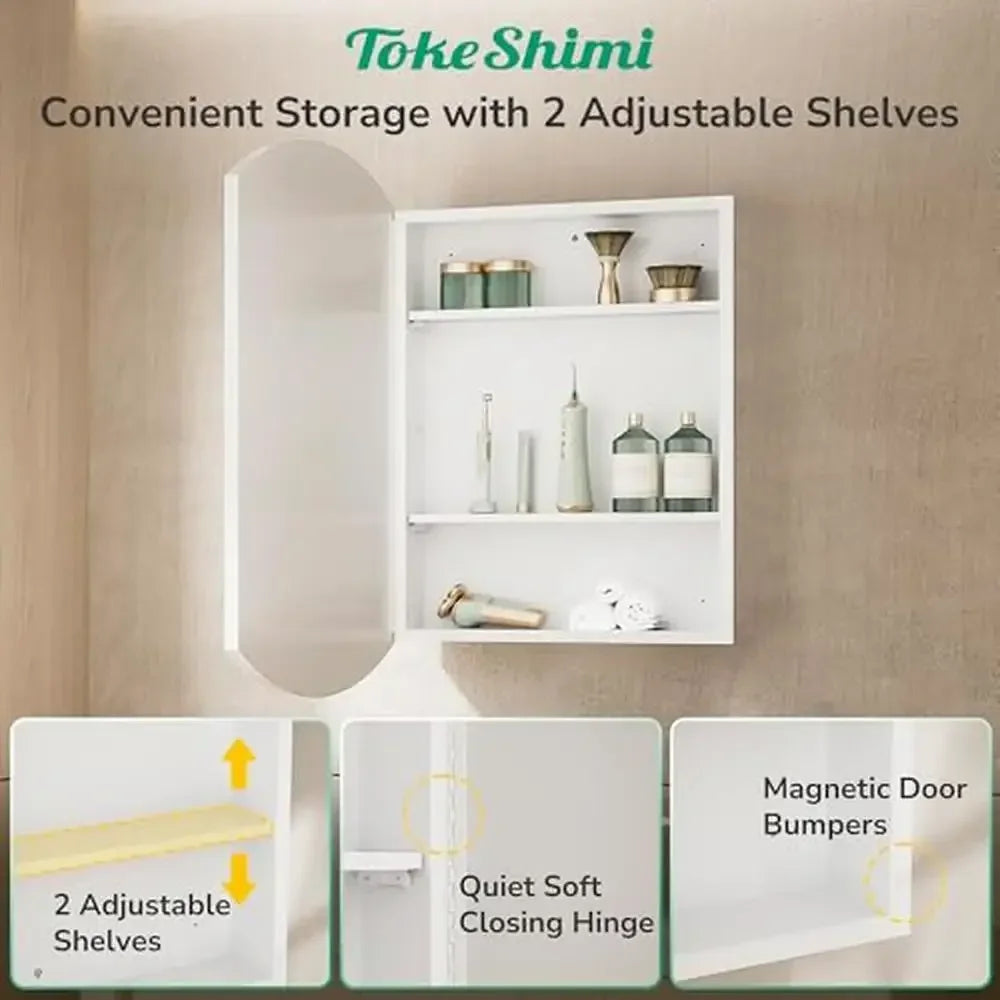 Oval Mirror Medicine Cabinet