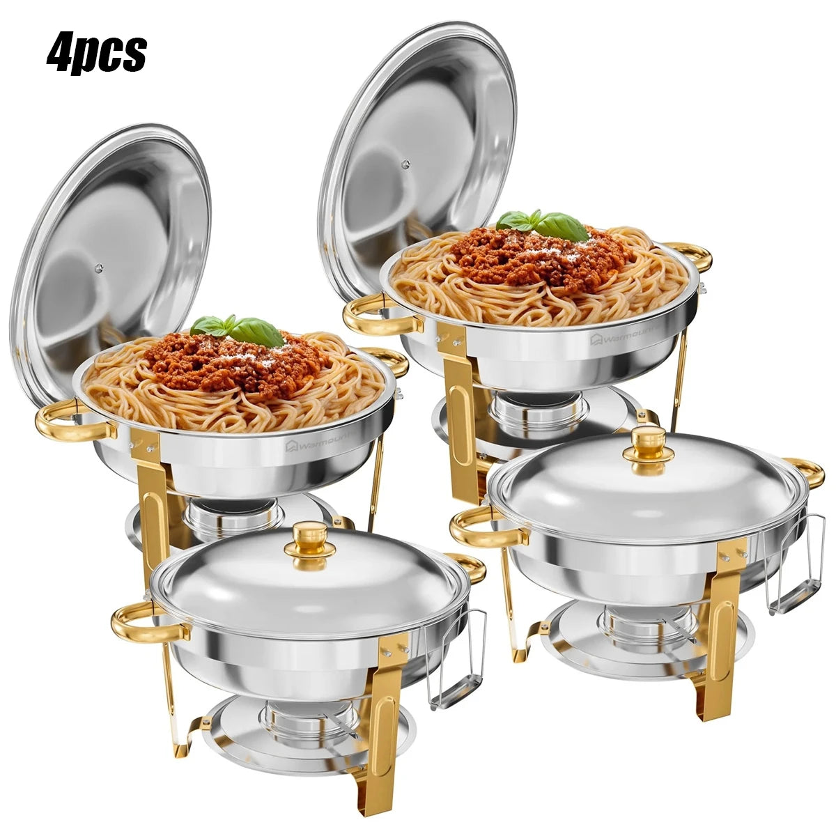 Stainless Steel Chafing Dish - 2/4 Pack