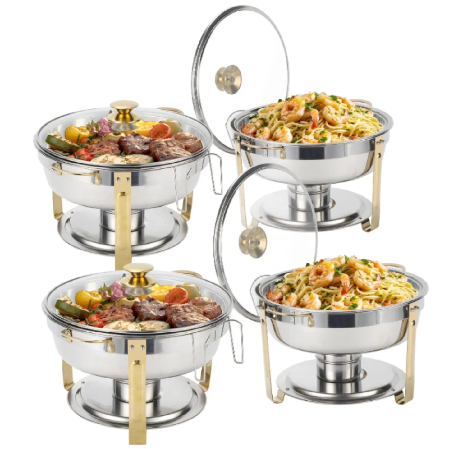Stainless Steel Chafing Dish - 2/4 Pack