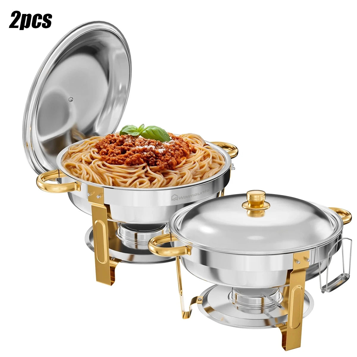 Stainless Steel Chafing Dish - 2/4 Pack