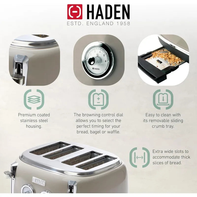 4 Slice Toaster Electric Kettle