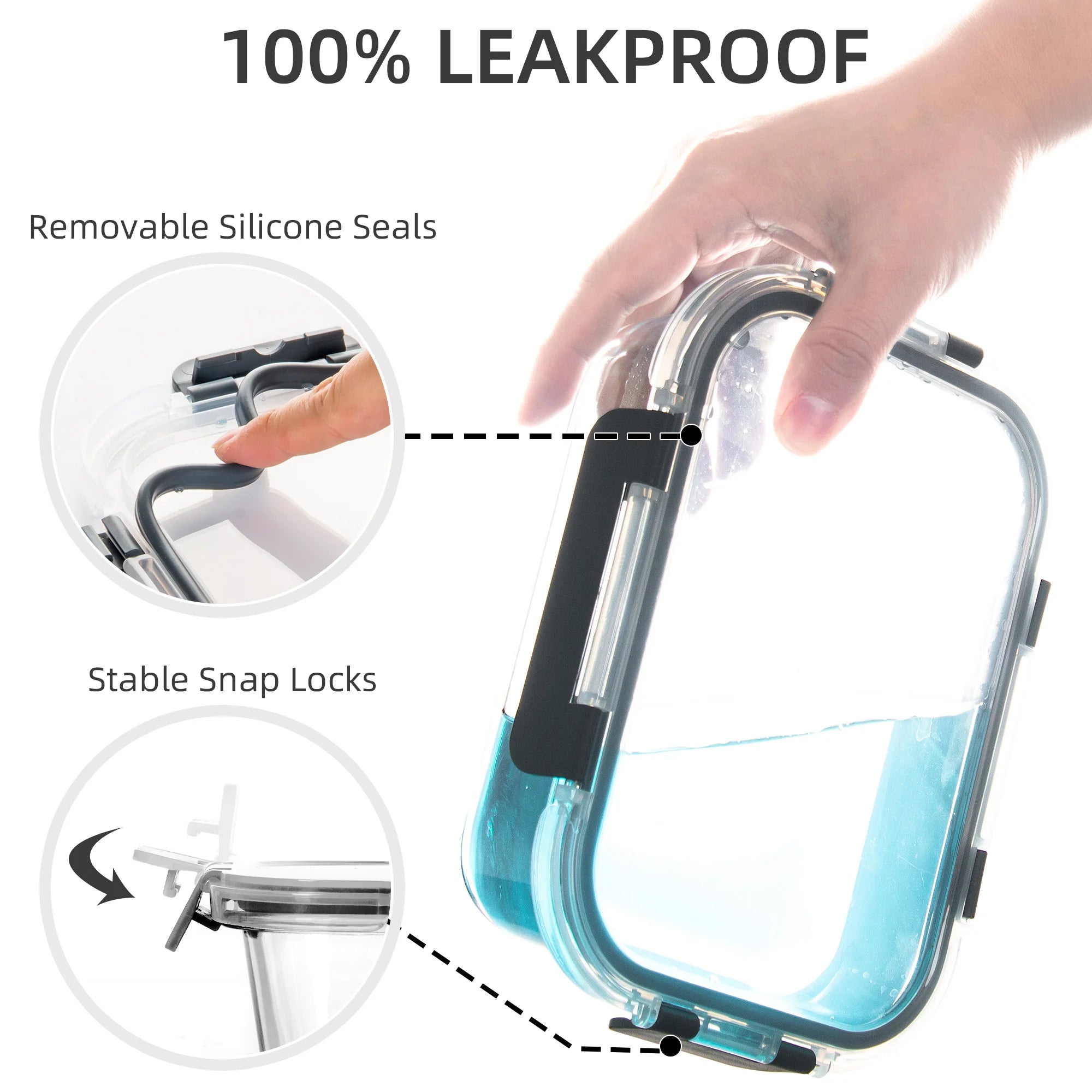 8-Piece Glass Foods Containers