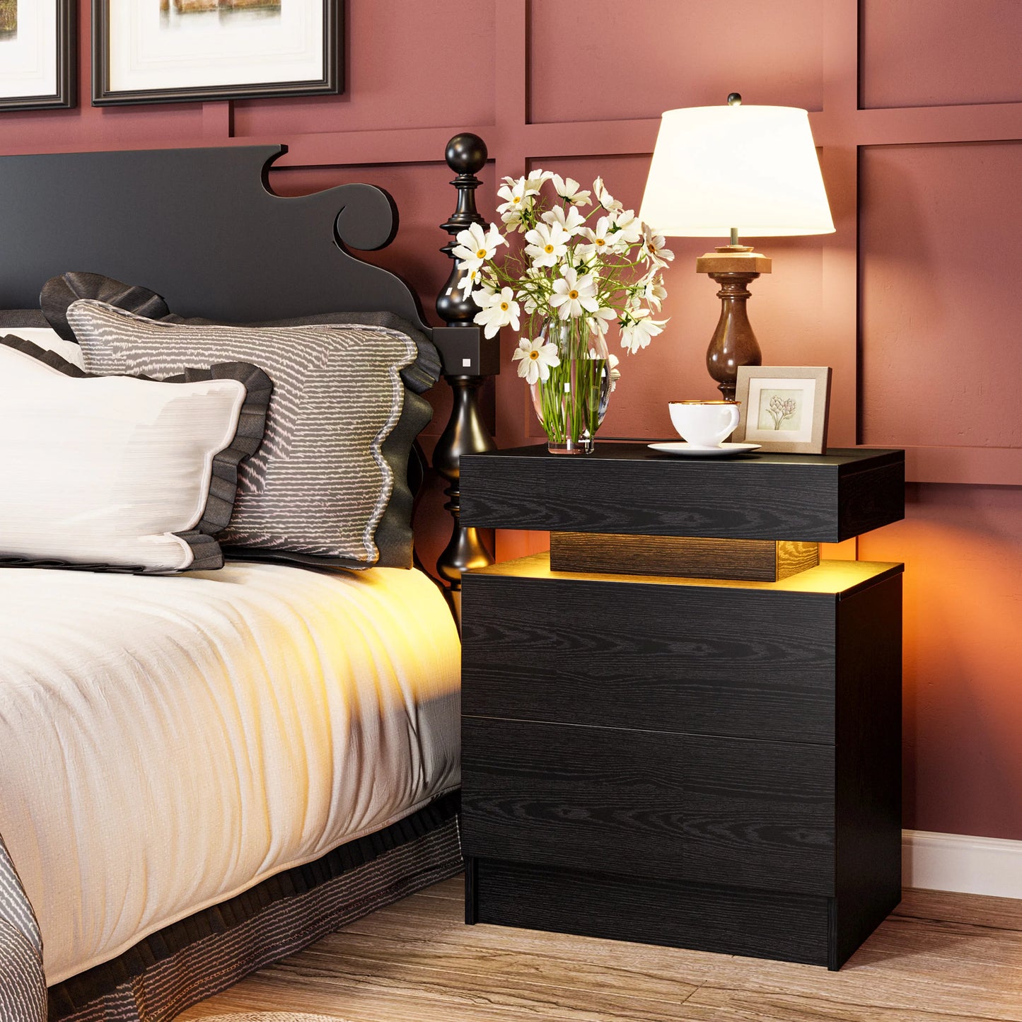 Nightstand with Charging Station