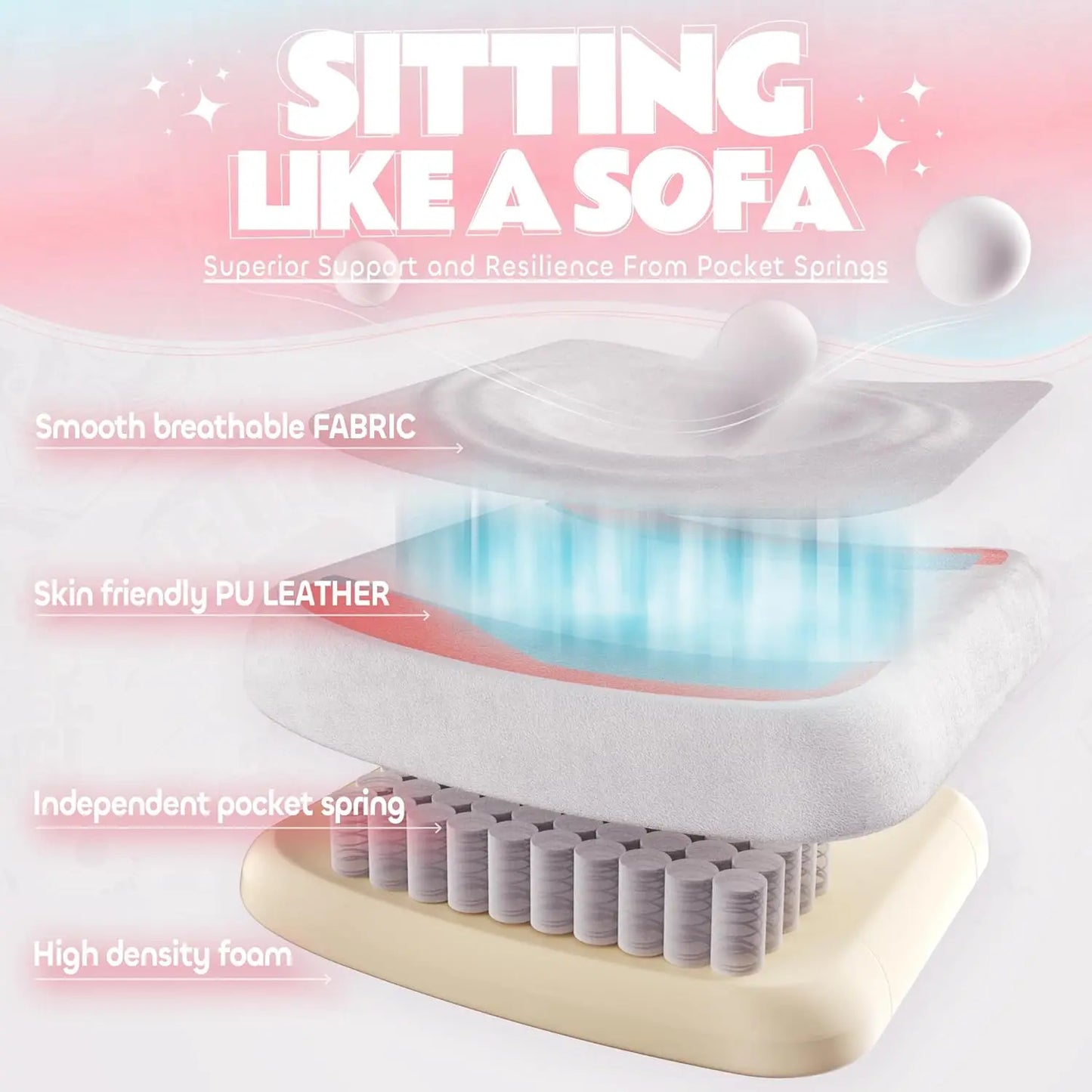 Gaming Chair with Cat Features