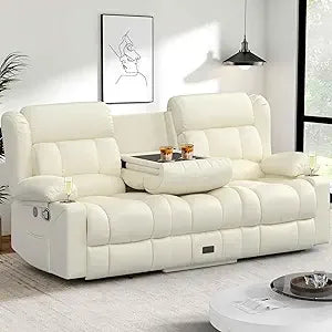 Modern 3 Seat Reclining Sofa for Living Rooms & Lounging