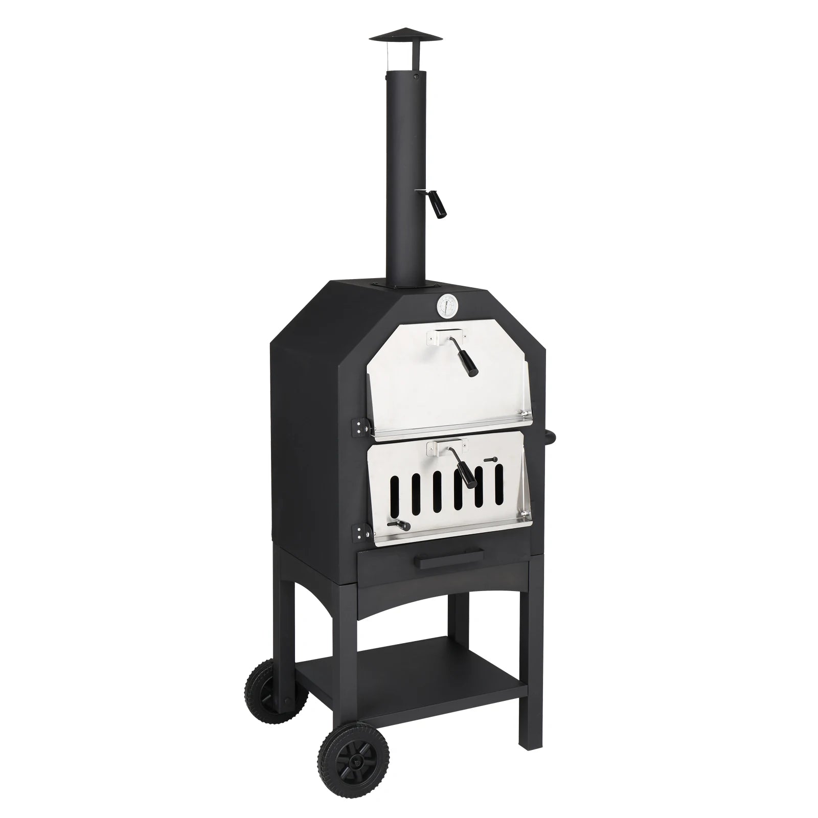 Outdoor Wood Pizza Oven with Stone