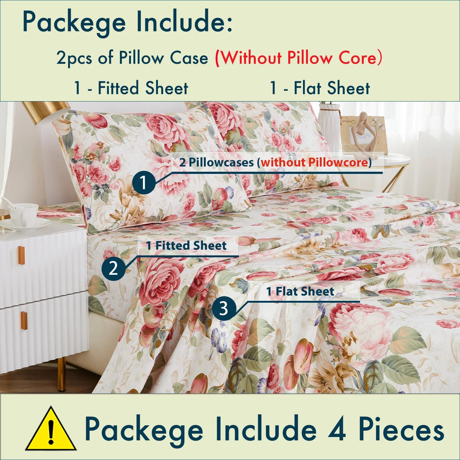 Egyptian Cotton Fitted Sheet for Comfortable Night’s Sleep