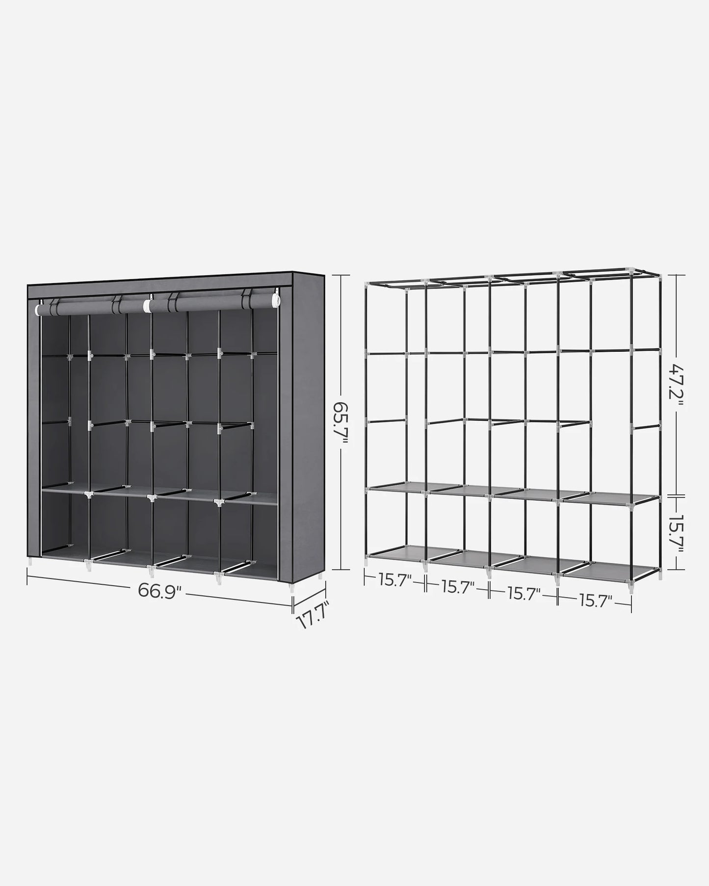 Portable Wardrobe Closet Organizer