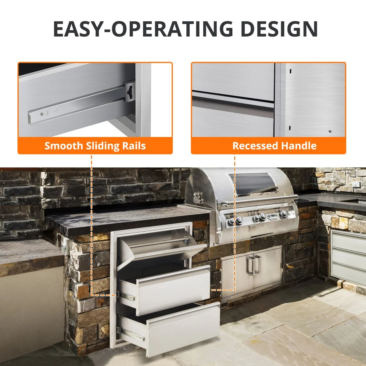 Outdoor Kitchen Drawers