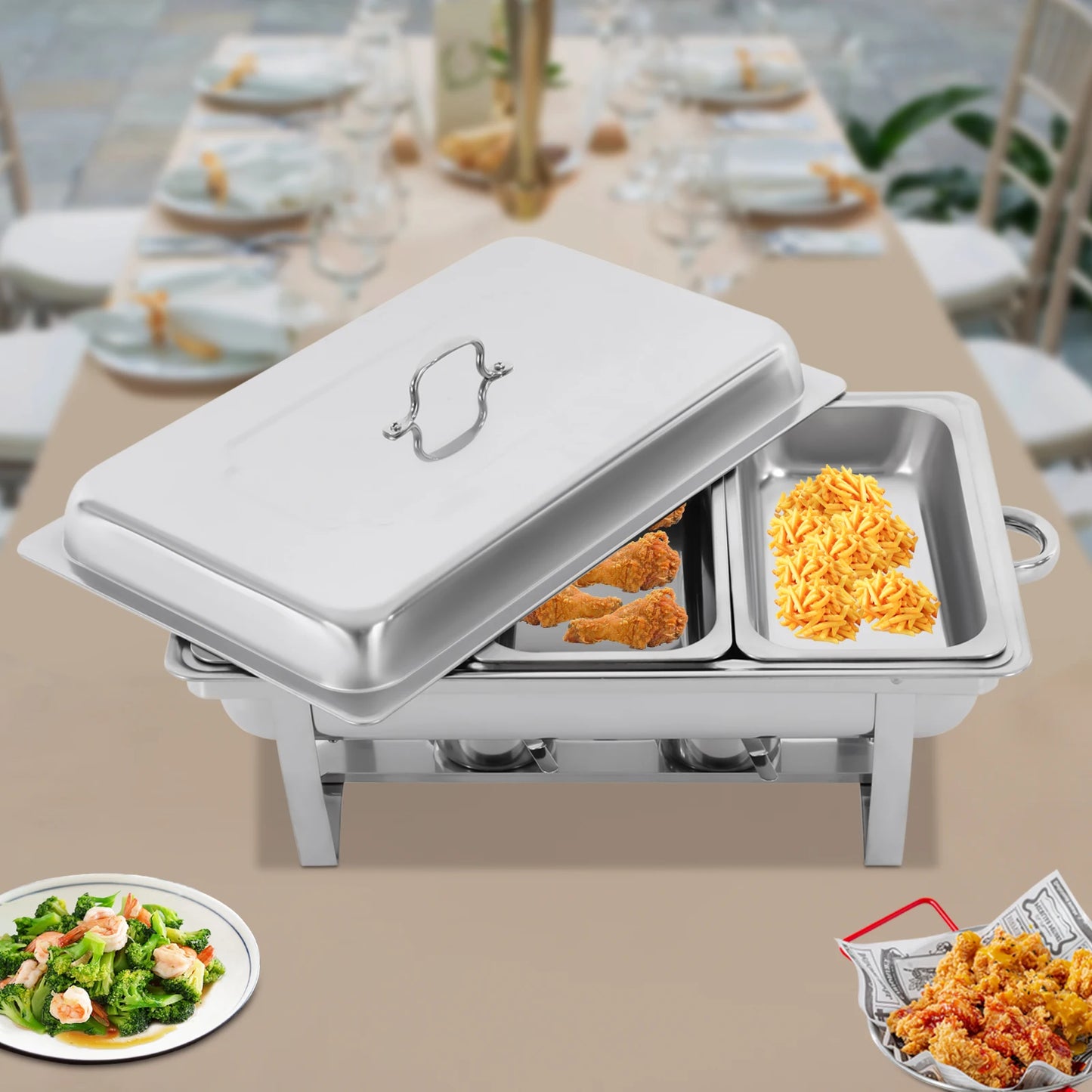 Stainless Steel Chafing Dish - 7.5L