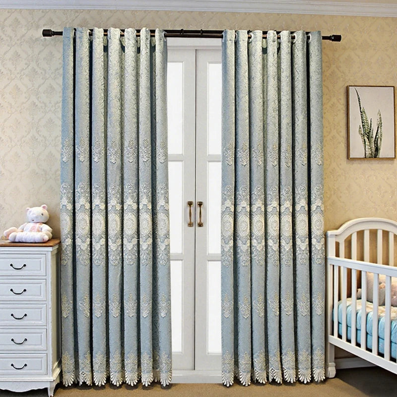Thickened Embroidery Blackout Curtains
