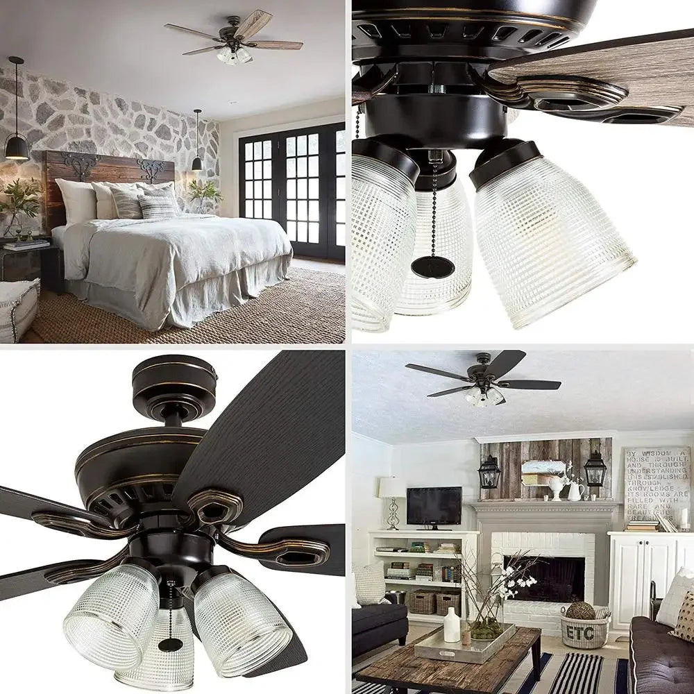 Bronze Ceiling Fan with 5Blades
