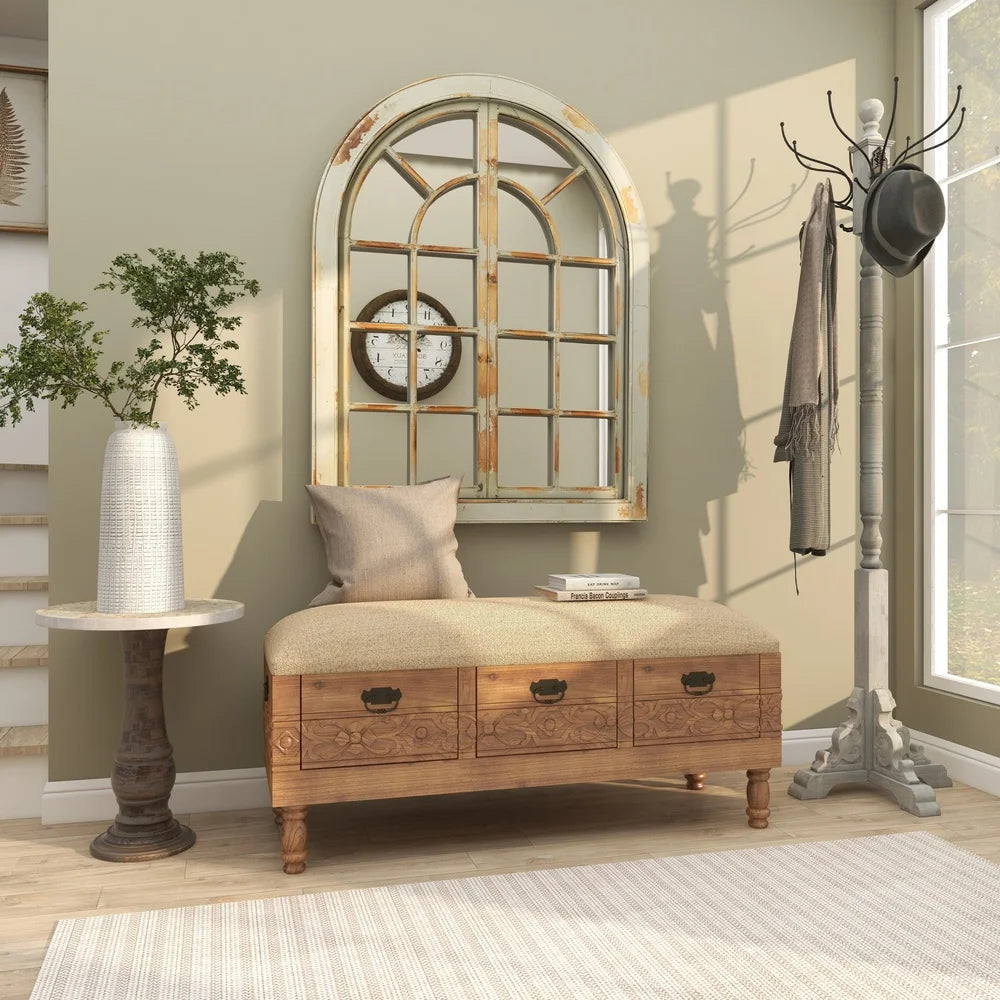 Gray Wood Coat Rack