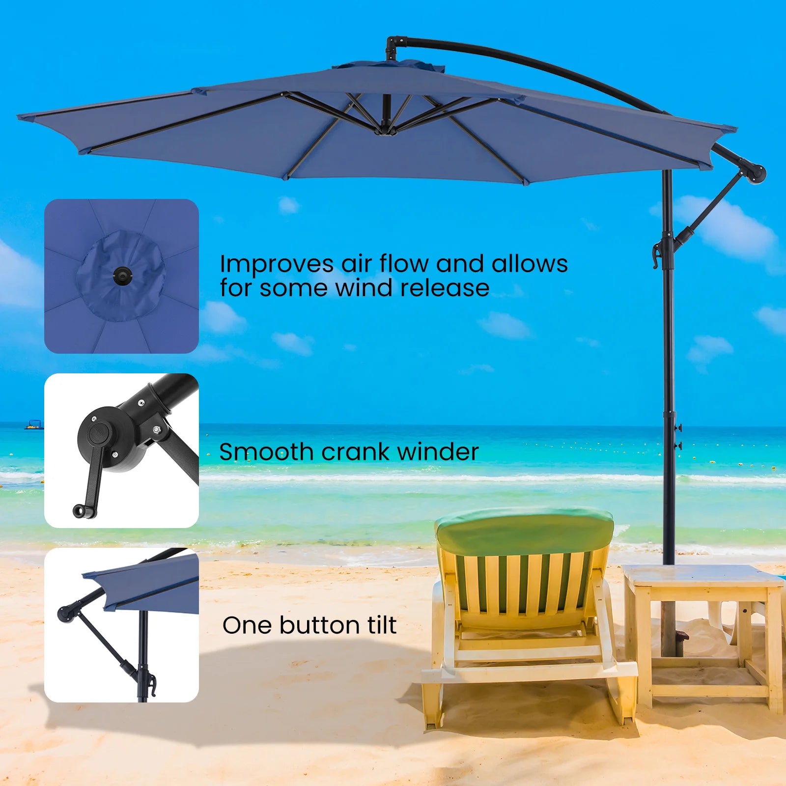 Patio Umbrella Hanging Cantilever