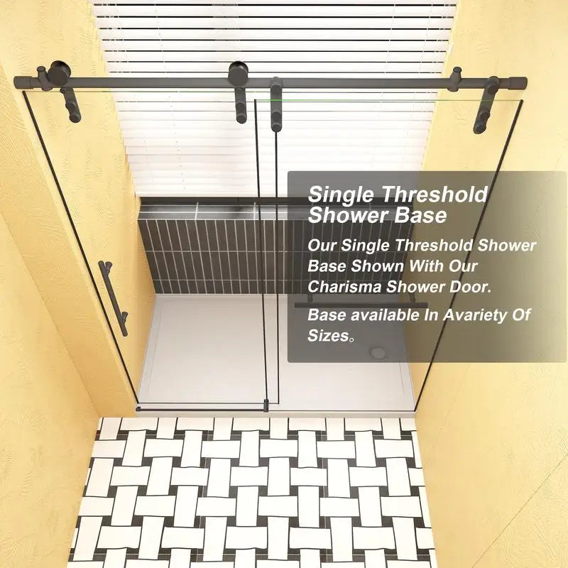 White Shower Base Pan/32" x 60"