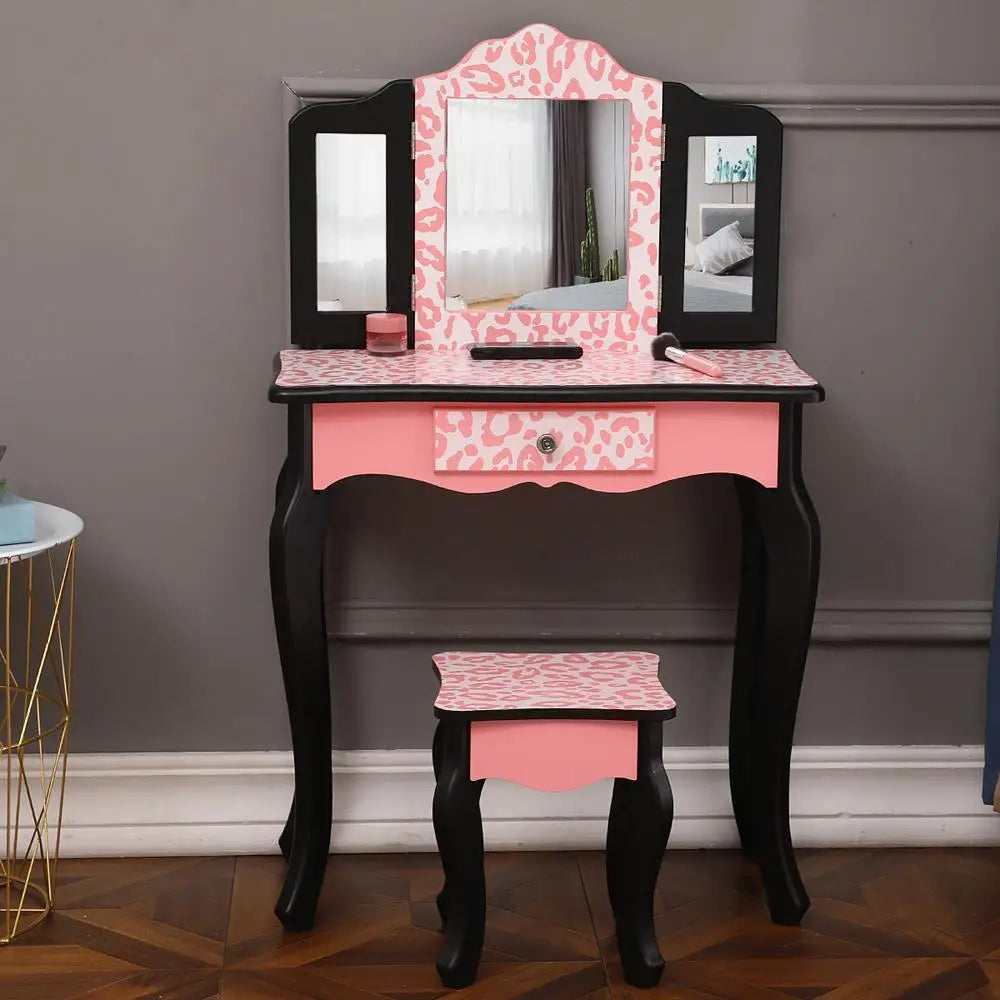 Kids Vanity Table and Stool