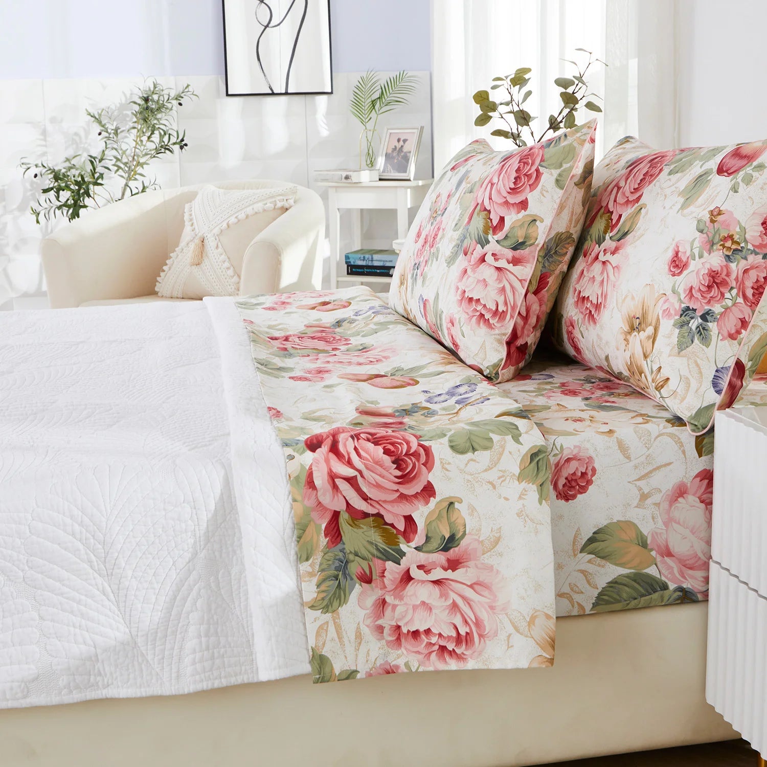 Egyptian Cotton Fitted Sheet for Comfortable Night’s Sleep