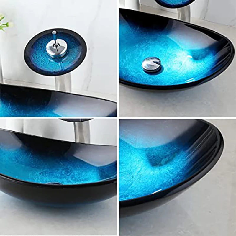 Tempered Glass Vessel Sink