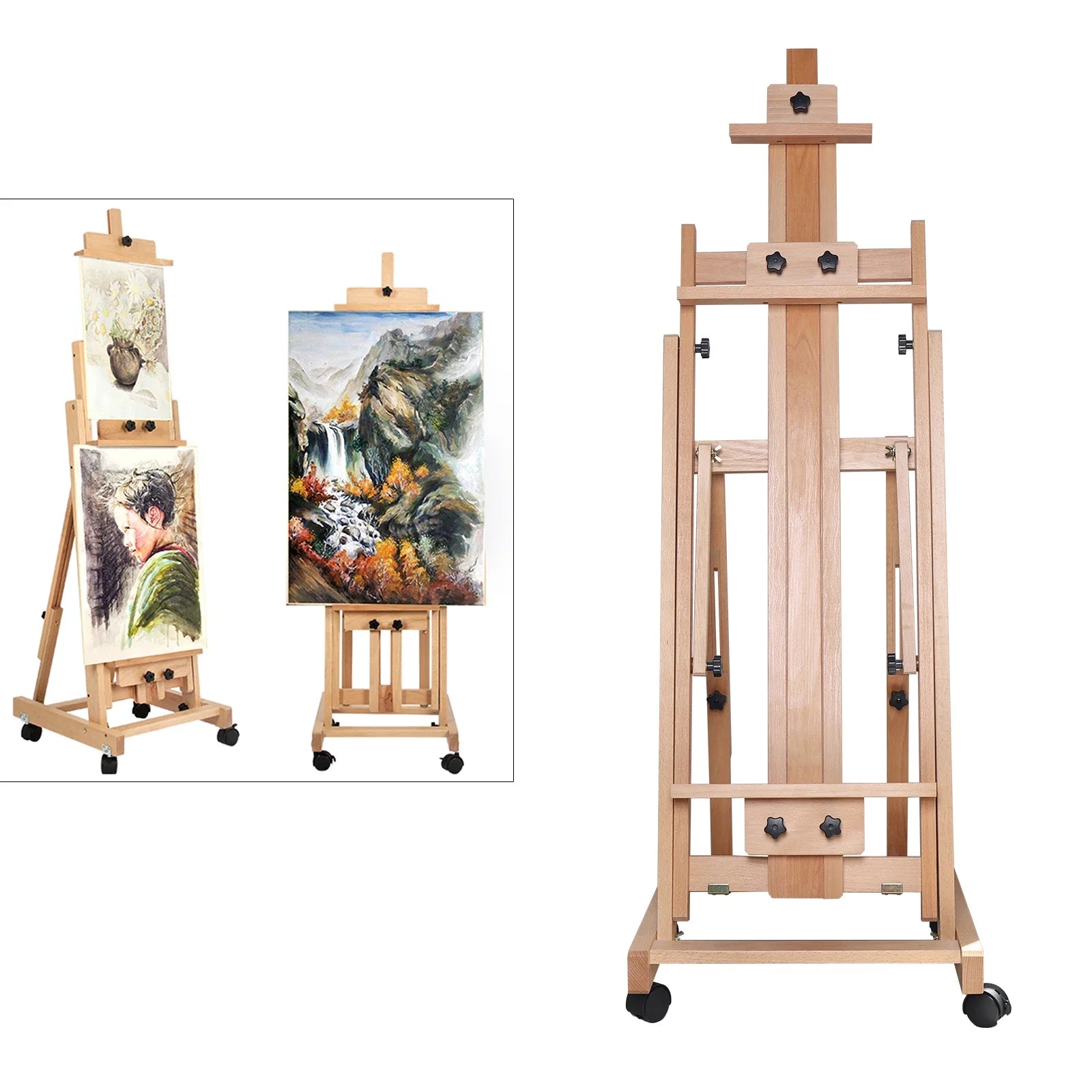 Adjustable Wood Easel Stand for Painting and Display