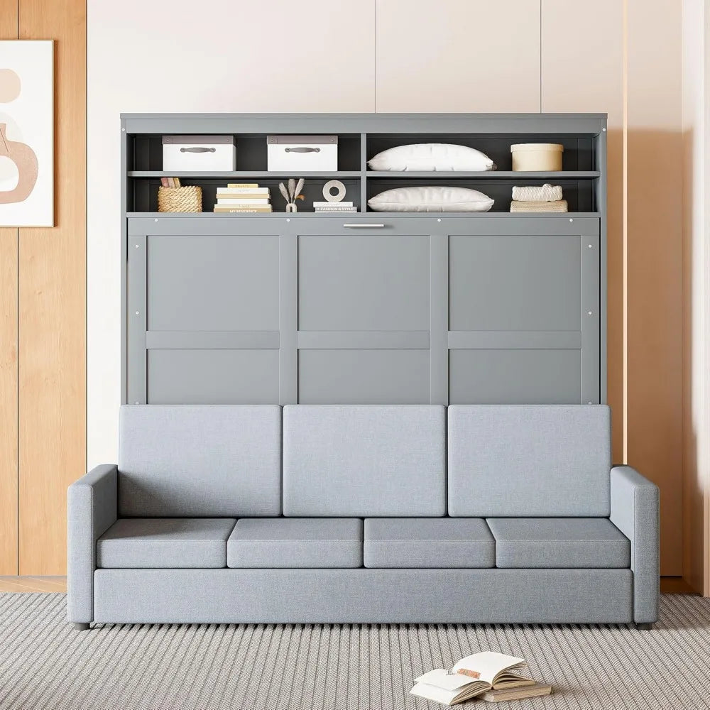 Queen Size Murphy Bed Cabinet