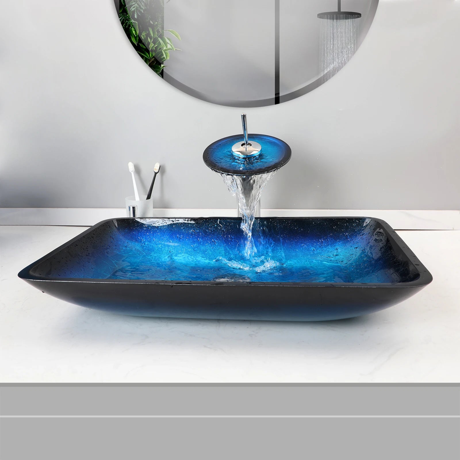 Tempered Glass Vessel Sink