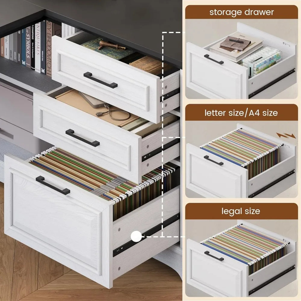 Executive Desk with Power Outlets/61"