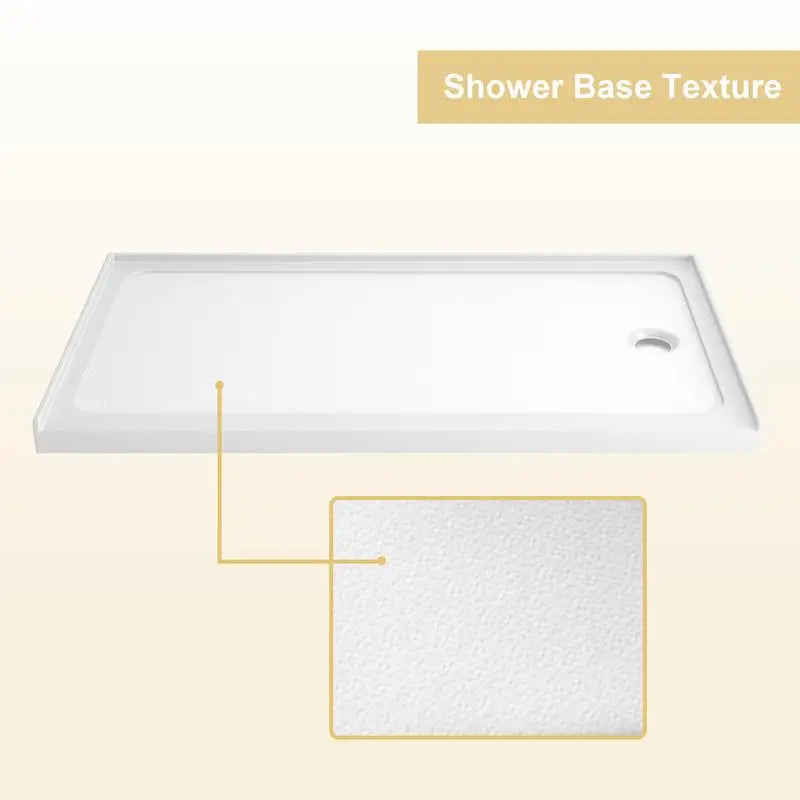 White Shower Base Pan/32" x 60"