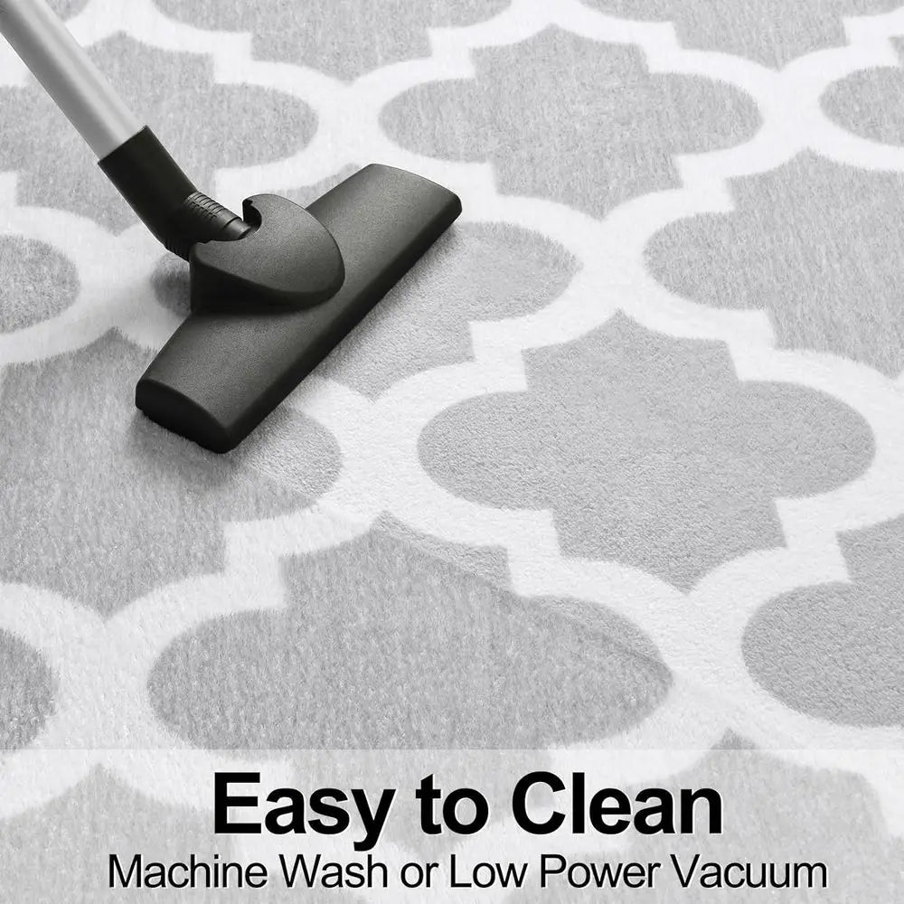 5x8 Foot Geometric Wool Rug Modern Handmade Area Rug