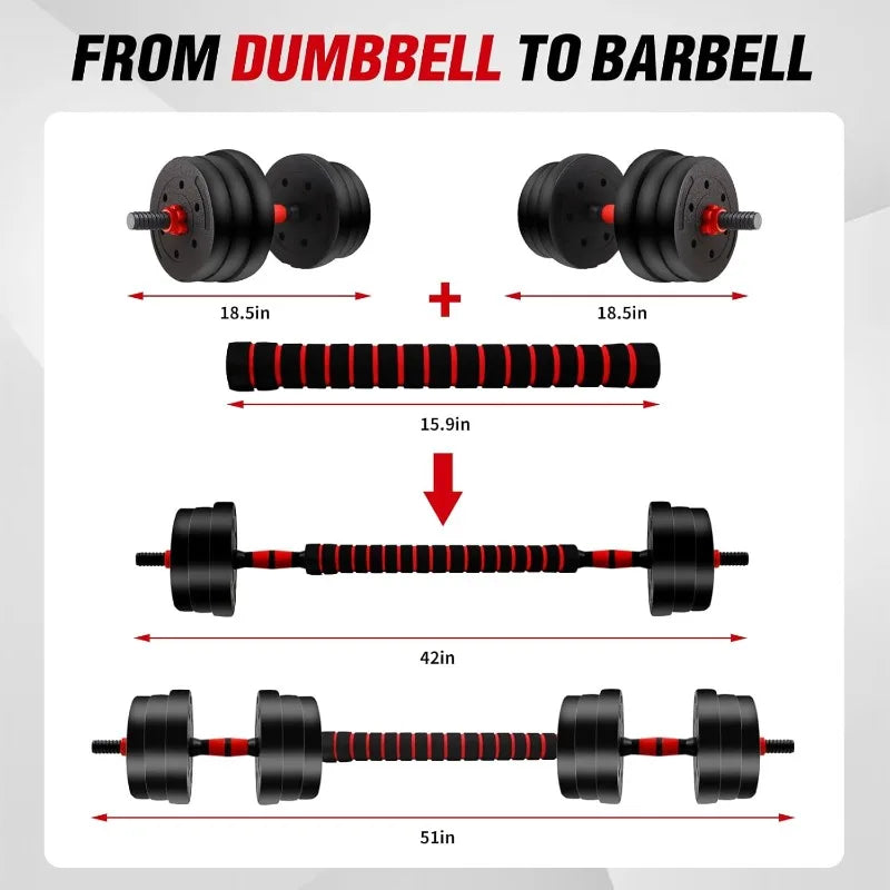 Adjustable Dumbbells Barbells