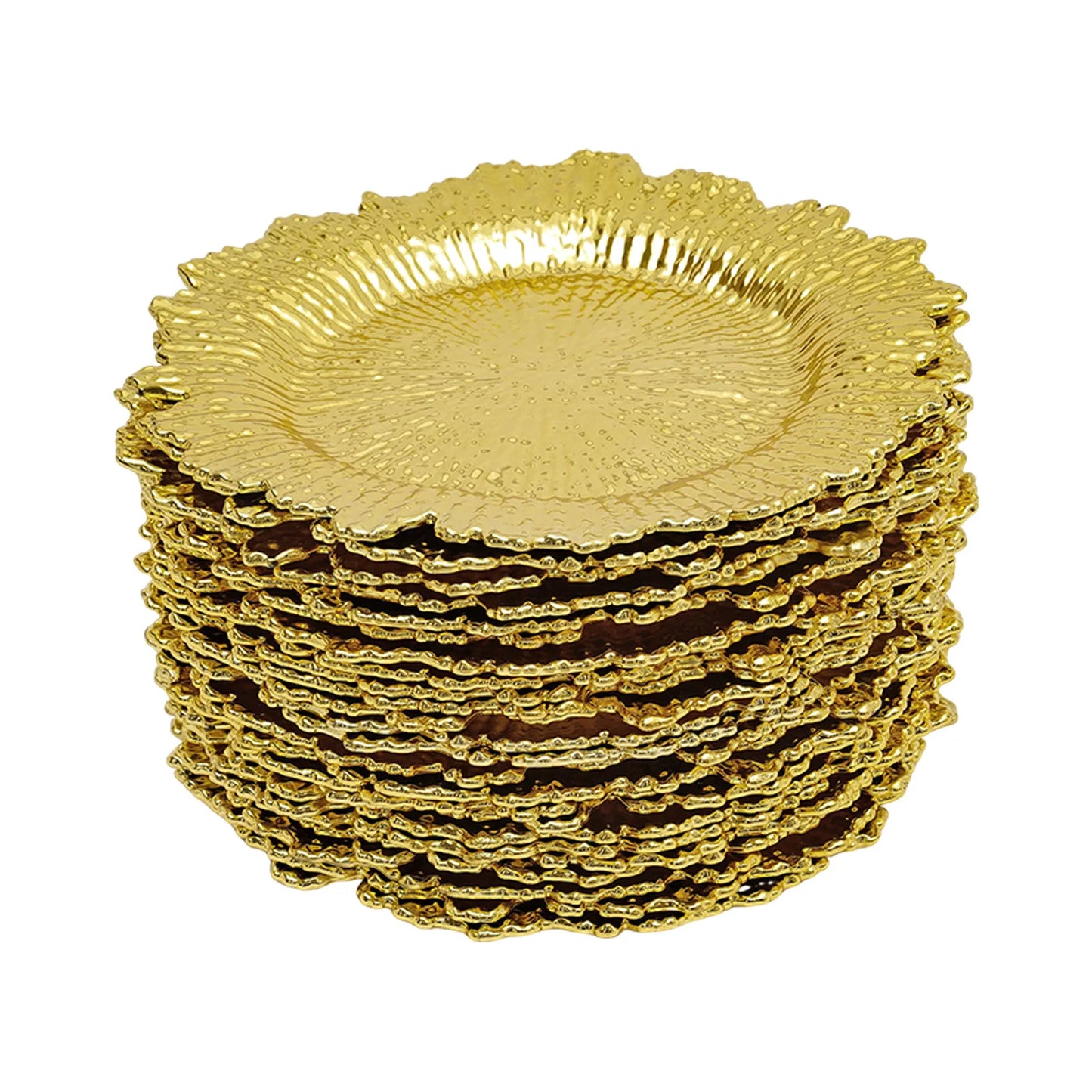 Flora Reef Gold Plates - 24 Pack